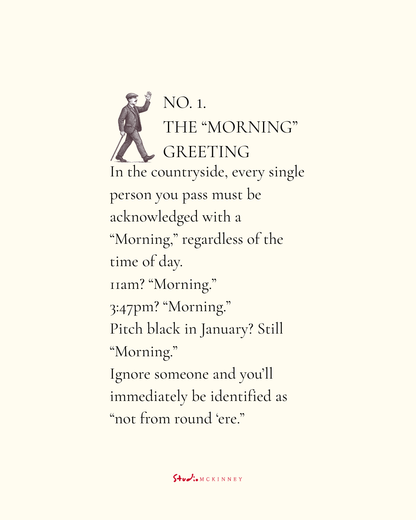 The Unofficial Rules of the British Countryside Print