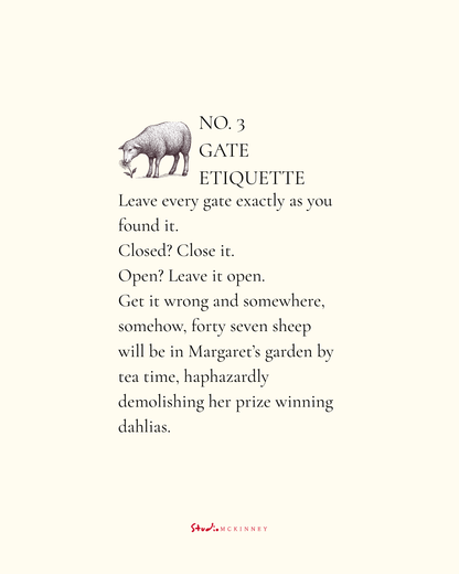 The Unofficial Rules of the British Countryside Print