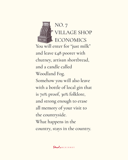 The Unofficial Rules of the British Countryside Print