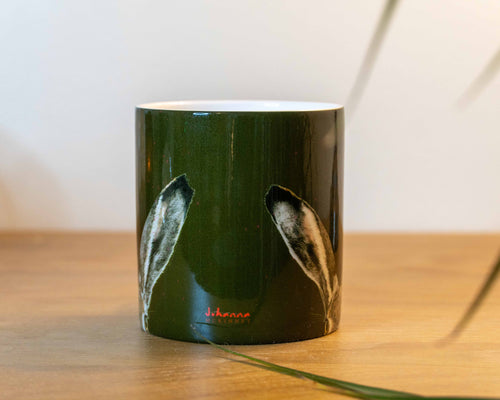 I'm All Ears - Hare Mug - Dark Green