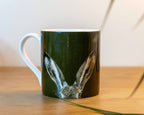 I'm All Ears - Hare Mug - Dark Green