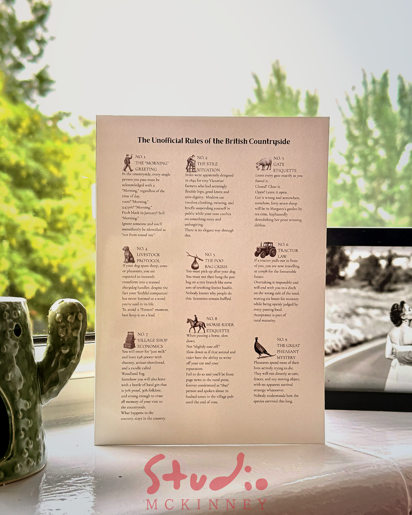 The Unofficial Rules of the British Countryside Greeting Card