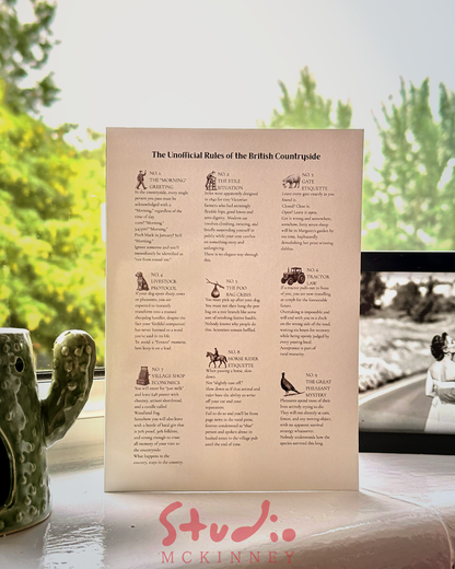 The Unofficial Rules of the British Countryside Greeting Card