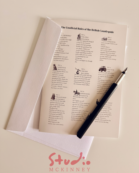 The Unofficial Rules of the British Countryside Greeting Card